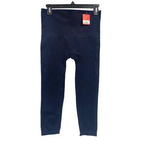 SPANX Cropped Lamn Seamless Leggings‎ Port Navy Blue Size 1X NWT